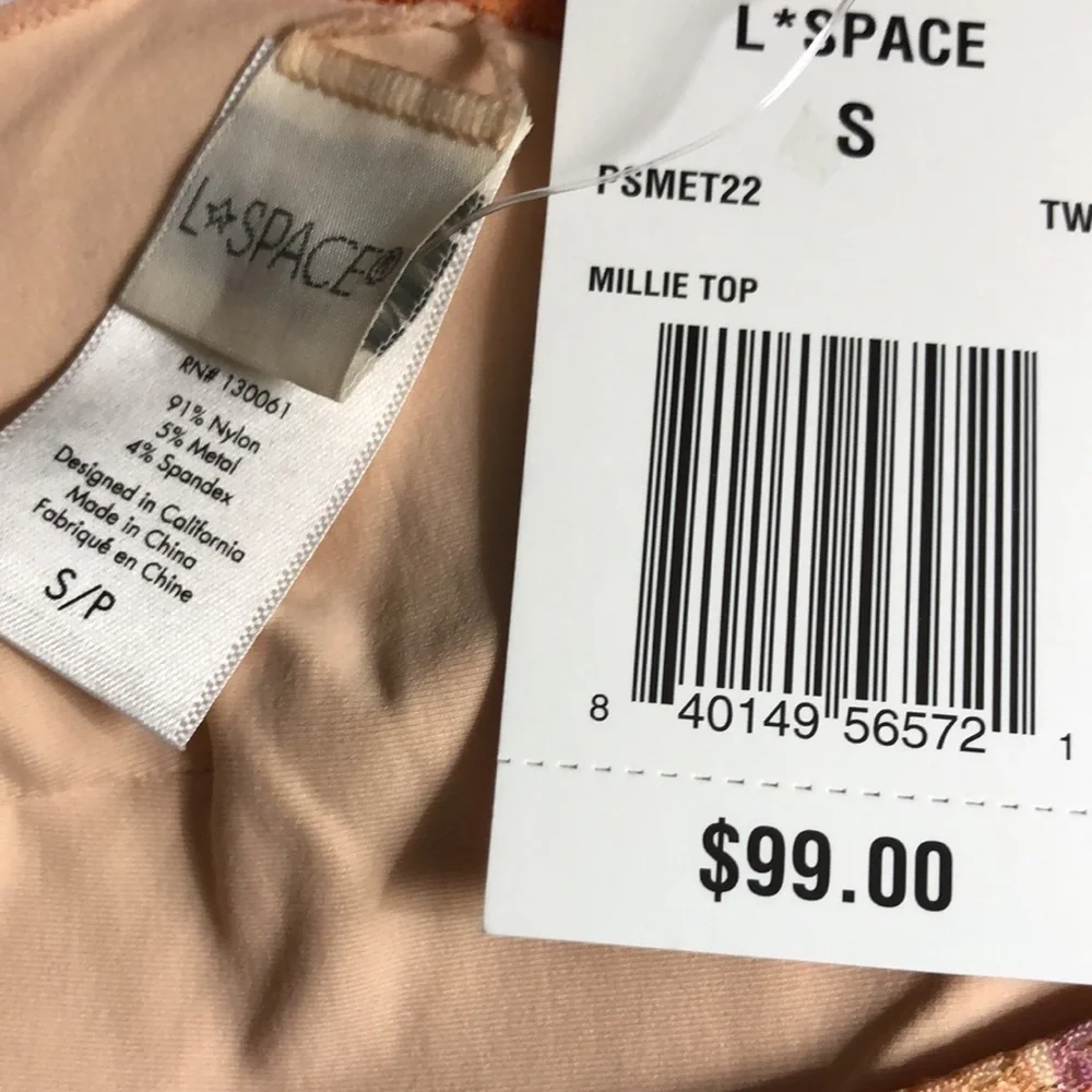 L Space Millie Top Size Small NWT